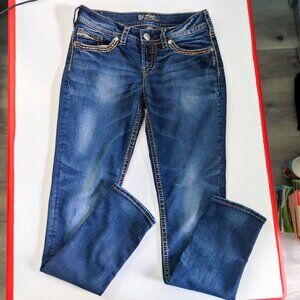 Silver Jeans Suki skinny darker blue women's size 28